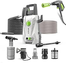 DYLECT Ultra Flow Plus High Pressure Car Washer Pump, 1900 Watts Power Motor, 130 Bars Pressure, 6.5L/Min Flow Rate, 5m Outlet Hose, Upright Design for Bike, Home Cleaning, Includes 11 Accessories